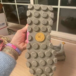 Women's Athletic Shoes with Gray and Pink Accents